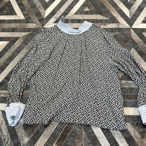 Mixed print Zara top